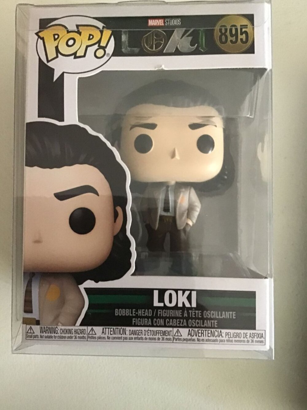 Funko Pop Marvel Studios Loki #895 Vinyl Figure Disney Plus Series w/ Protector
